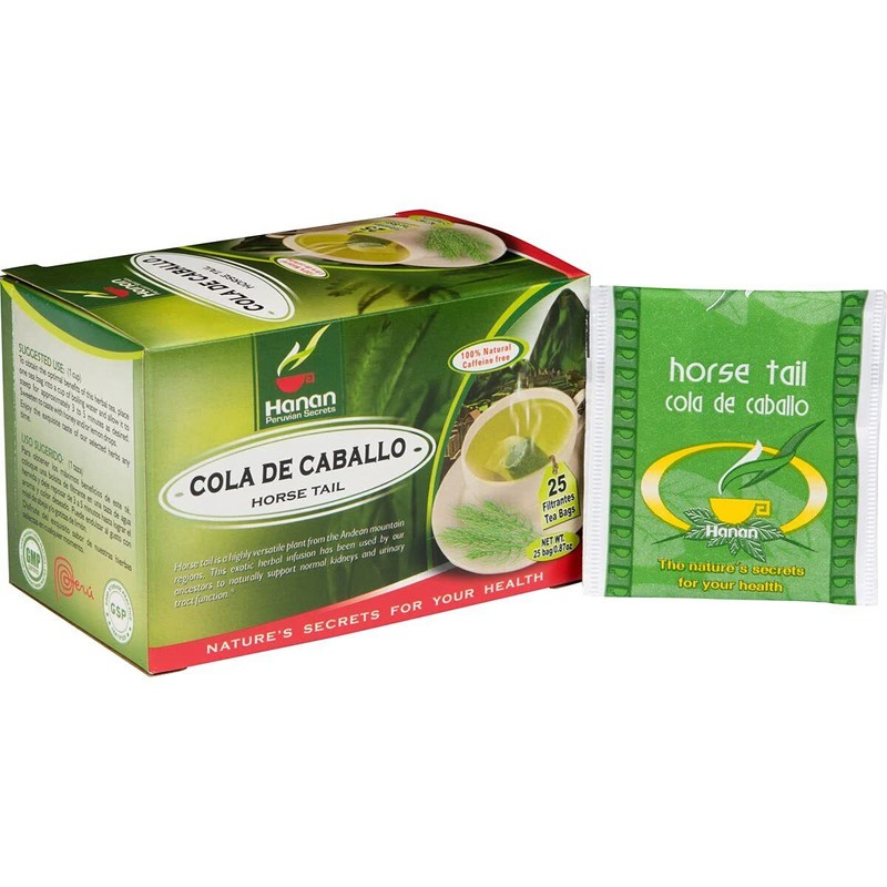 Hanan Horsetail Tea Bags 25 Count Natural Hair Growth Elixir
