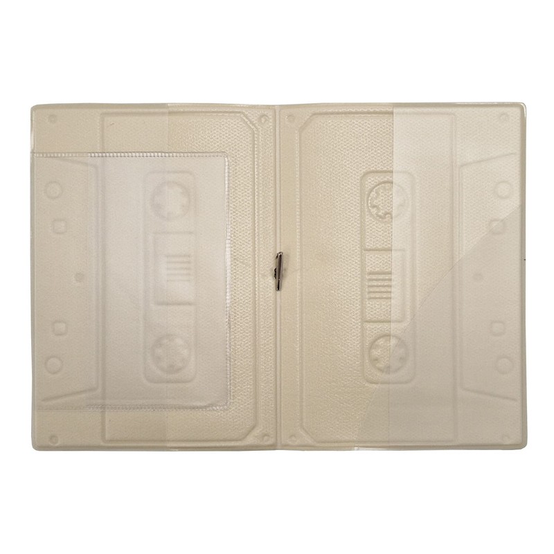 Komonee Retro Cassette Tape Travel Passport Cover Holder