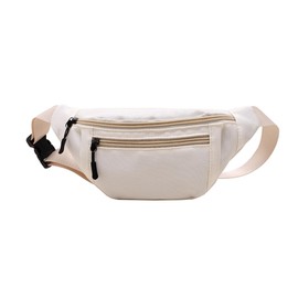 XSDSLS Bum Bag Fanny Pack for Women Men Nylon Crossbody Bag Fashion Waist Bag Waterproof Belt Bag Travel Bumbags for Travel Walking Outdoor Gym Gifts for Women (White)