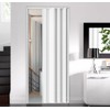 DIYHD 36x80in White Accordion Folding Closet Door, Include Door and