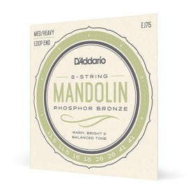 D'Addario Mandolinensaiten EJ75 11.5–41, mittelschwer/schwer – Phosphor, Bronze