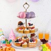 PowerKing Soporte de plástico para Cupcakes de 3 Niveles, Bandeja