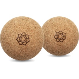 2 x Harmony Ball Cork Massage Ball - Skin-Friendly and 100% Ecological Natural Product for Fascia / Self Massage - Made in EU
