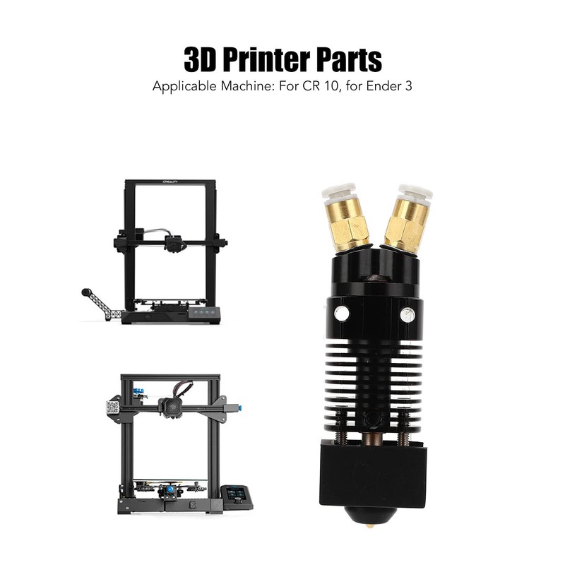 3D Printer Mounted Extruder Head 2 in 1 Out Double