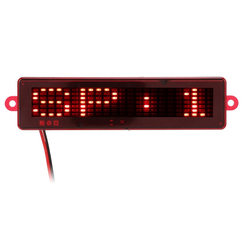 Rechargeable LED Name Tag Replacement for Universal Automobile Programmable Name