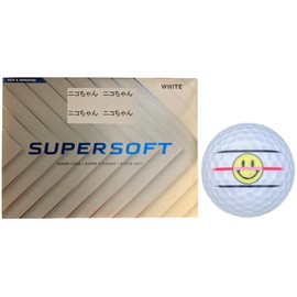 [Hapiraki Golf Line] Callaway SUPERSOFT Super Soft 2025 Model Line Included (White 1 Dozen_Nico-chan)