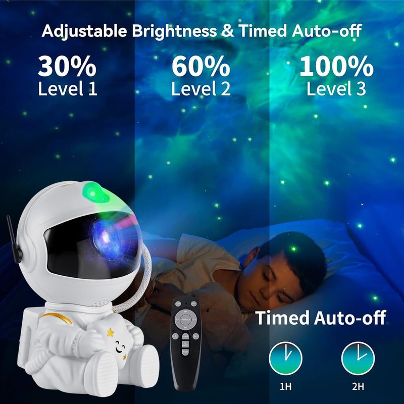 Astronaut Space Projector,Astronaut Galaxy Star Projector Starry Night Light with