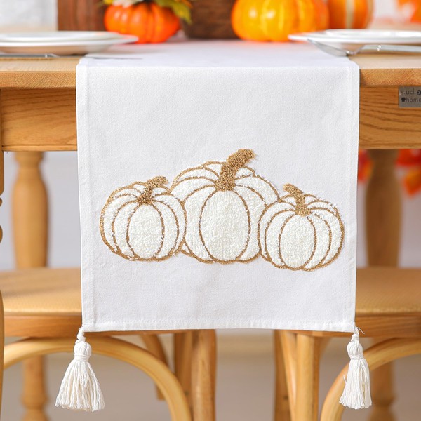 Breling Thanksgiving Fall Pumpkin Table Runner Thanksgiving Pumpkin Rectangle Table