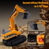 Remote Control Excavator Toys for Boys, 2 Batteries RC Excavator