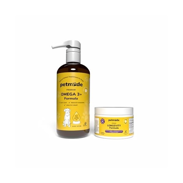 Omega 3 and Petmade Longevity Formula