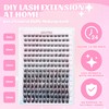 CllUTRS Individual Eyelash Extensions, 14 Different Lengths, Pre-fanned Volume Lashes,