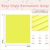 Tintnut Boho Permanent Vinyl - 8 Sheets 12"x10"Pastel Yellow Adhesive