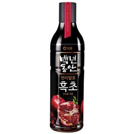 SEMPIO Black Rice Vinegar Drink Pomegranate – Fermented Brown Rice, Vegan, Naturally Concentrated Mix for Salad Dressings, Desserts & Sauces. Non-Sugar, Non-Artificial (30.4 fl oz / 900mL)