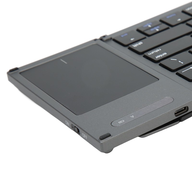 Portable Bluetooth Keyboard Foldable Multi Device Travel Keyboard with Touchpad