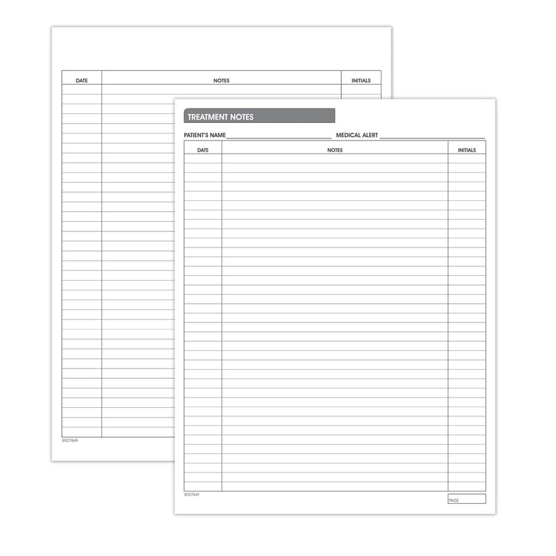 Doctor Stuff Medical & Dental Patient Progress Notes - Double-Sided,