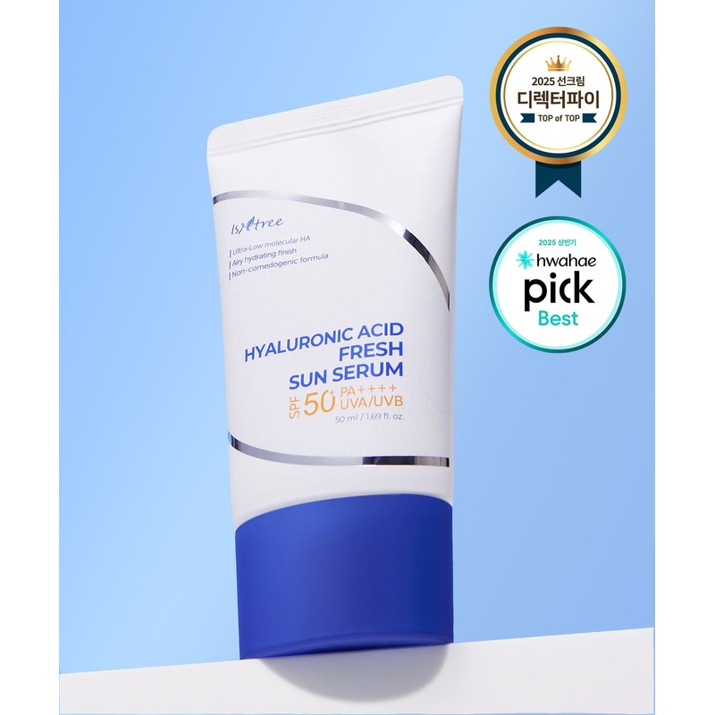 Eezandtree Isntree Hyaluronic Acid Fresh Sun Serum 50ml (Gift: Onion