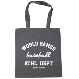 Hippowarehouse World Games Baseball Athl. Dept AW15 Hit and Run Tote Shopping Gym Beach Bag 42cm x38cm, 10 litres