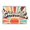 Colorado Retro Style State Vinyl Sticker - Car Window Bumper Laptop - 5"