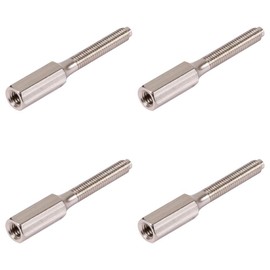 M3.5 x 35mm Brass Extension Studs Ideal for Extending Sockets and Switch Screws x4