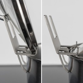 home3000 Topfi the Pot Lid Holder - Stainless Steel Holder for Pans and Pots