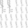 20 pcs 2-1/8 inch Hidden Channel Valance Clips for Horizontal