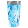 BarConic Cocktail Shaker VinylworksTM 28 oz. Florescent Blue/White