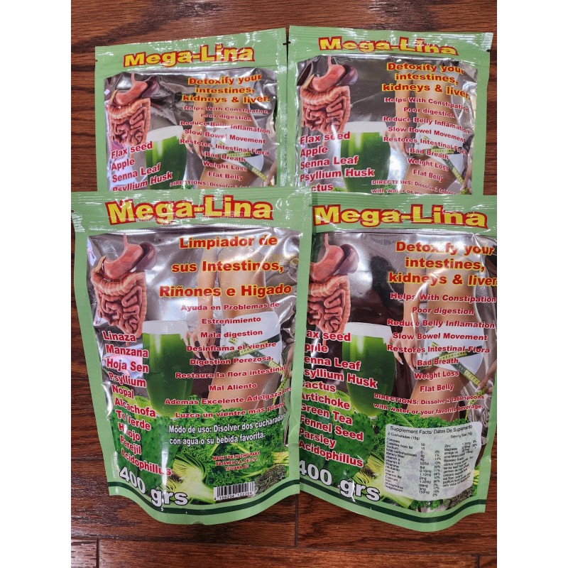 Detoxify NEW 4 PACK MEGALINA DETOXIFY YOUR INTESTINES, KIDNEYS &