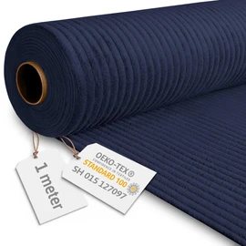 DreamRoots Corduroy Fabric Sold by the Metre Weight 380 g/m2 - Upholstery Fabric Cord Sold by the Metre 140 cm Wide - Furniture Fabric Sold by the Metre - Blueberry Pie 1M