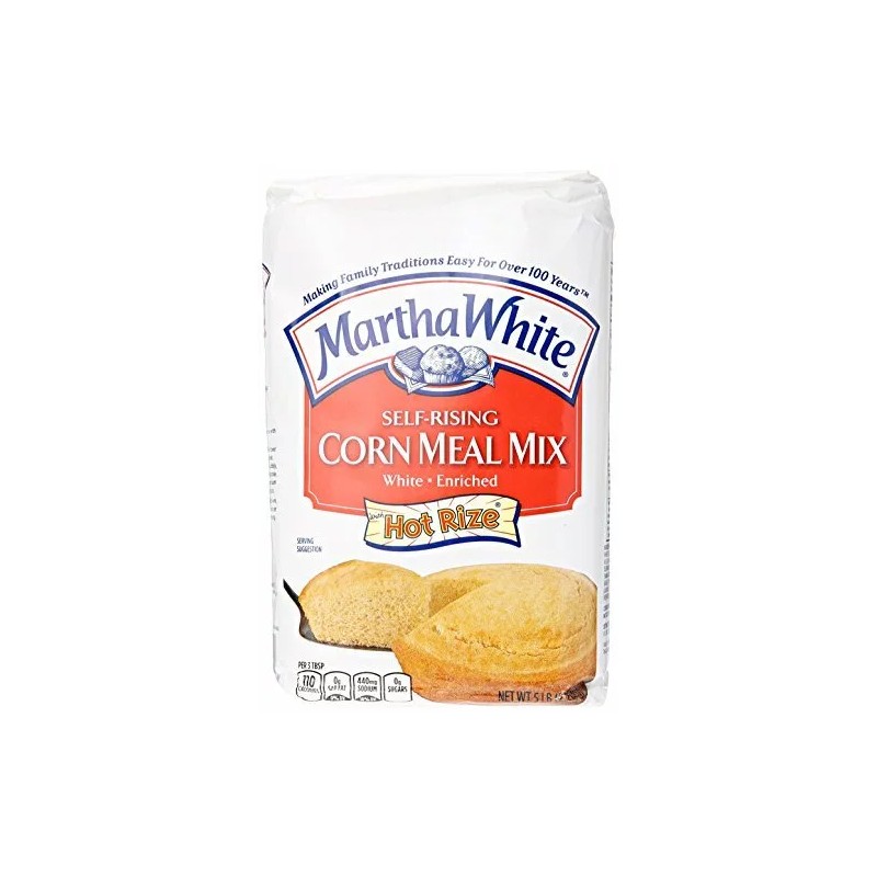 Smucker's Smuckers Martha White Corn Meal Mix, Self-Rising, Enriched, White,