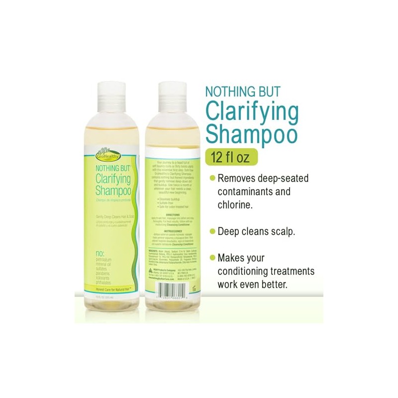 Clarifying Shampoo Sulfate-Free Detox for Natural Hair 12oz 4-Pack