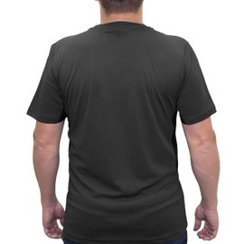 Barber Strong The Barber Tech Tee, Men's Grey, Hair Repellent, Ultra Lightweight T-Shirt with Breathable Vented Side Panels, Moisture-Wicking 4-Way Stretch Fabric, Size 3XL, Great for Pet Grooming