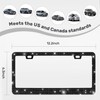 QUANQIUFEI 2 Pack Bling License Plate Frames, Sparkly Rhinestone Diamond