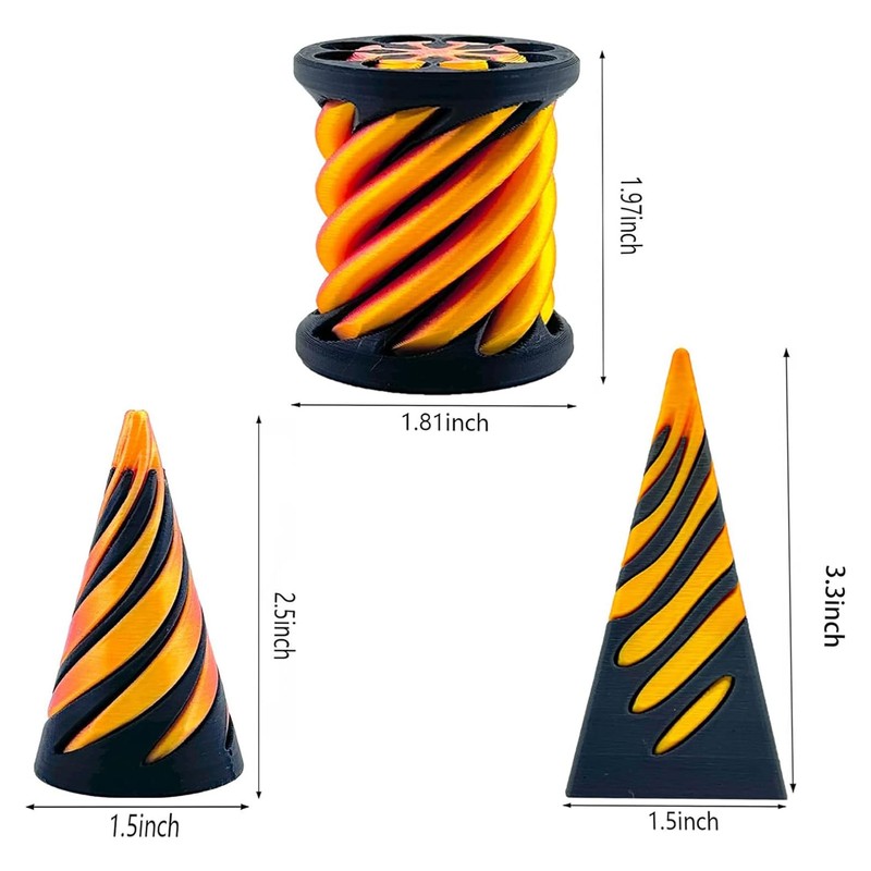 Impossible Cone -3PCS- Spiral Cone Fidget Toy -The Impossible Cone-Stress