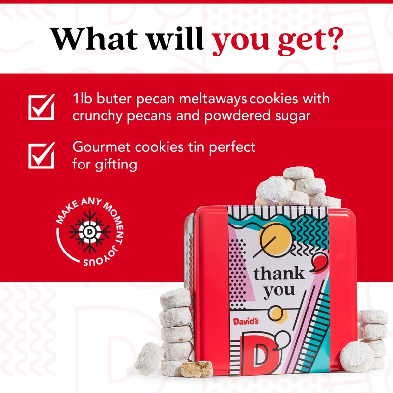 David’s Cookies Ideal Thank You Gift for Everyone – 1Lb