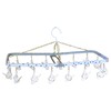 Nishida 111117 Laundry Hanger, Little Corner Hanger with 16 Pinches,