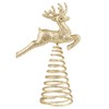 BESPORTBLE Reindeer Tree Topper Gold Tree Topper Glitter Christmas Tree