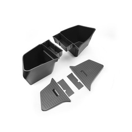 Safixion New Model Y 5 Seater Rear Trunk Storage Bins with Lids for New Model Y Juniper 6PCS Model Y Rear Trunk Storage Box TPE Waterproof Trunk Organizer Interior Accessories_6PCS