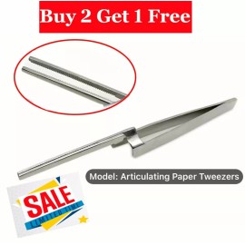 Oval Industries Miller Articulating Paper Holder Forceps 🦷 Serrated Straight Dental Tool