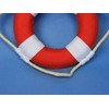 Hampton Nautical Vibrant with White Bands Life Ring Decoration, 6",