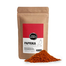 Spicy Welt Paprika Edelsüß Powder (250 g) - Ground Fine Sweet Pepper for Meat, Vegetables & Sauces | Fine Aroma & Bright Colour | 100% Natural Pure, No Additives