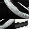 GIANT PANDA Carbon Fibre Pattern 3 Piece Steering Wheel Cover