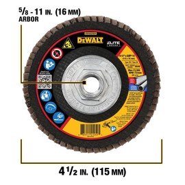 DEWALT DWA8280H 40G T29 XP Ceramic Flap Disc, 4-1/2" x 5/8"