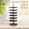 TANOSAN 6 Tier Rotating Earring Holder Organizer Stand Adjustable Plastic