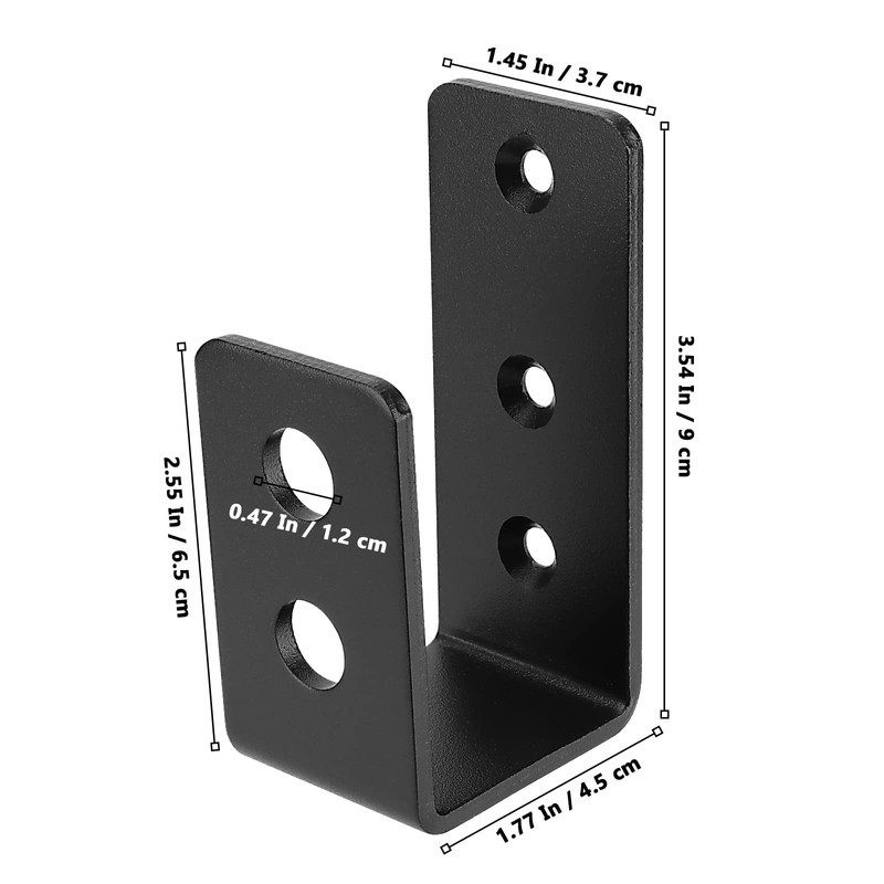 MUKLEI 8 Pack Door Barricade Brackets, Open Bar Holder U