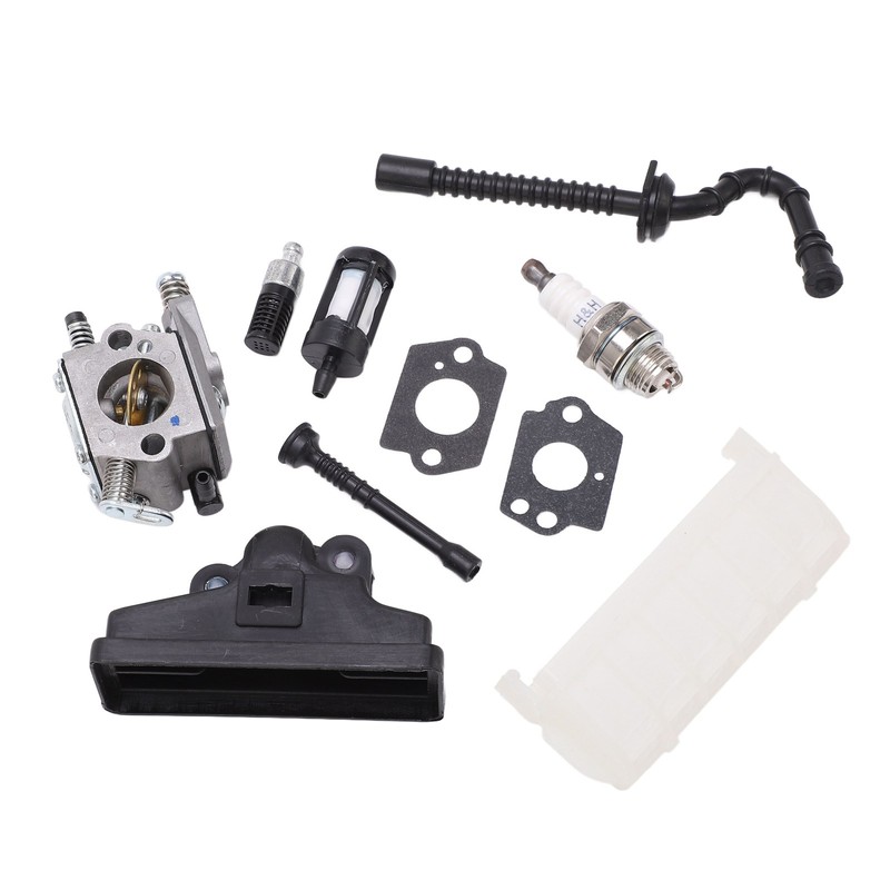 Carburetor Kit Strong Sparking Plug Air Filter Fuel Line Strainer