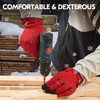 Vgo... 1Pair 5℃/41°F Winter Work Gloves, Cold Weather Safety Work
