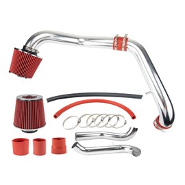 Suride Cold Air Intake Kit with Filter Heat Shield for Civic 1996-2000 1.6L (Red)