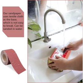 120 Grit Sandpaper Roll,3-2/3" Wide 11 Yard Longboard Emery Cloth Roll for Metalworking, Wood Furniture Finishing, Sanding Automotive Plumbing