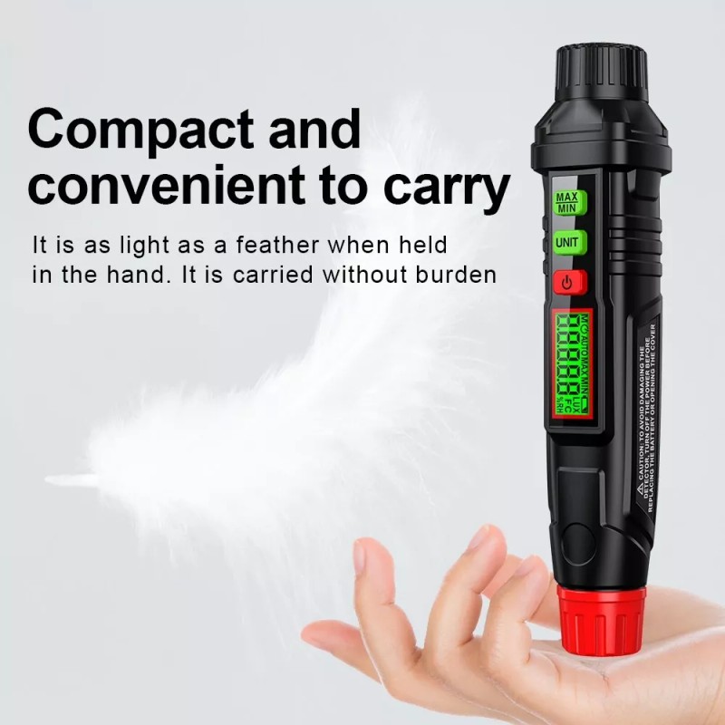 HABOTESTL HT63 Light Meter Digital Illuminance Meter Temperature Measurer