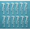 12 Pack - 2" Double Slat Valance Clips for Wood